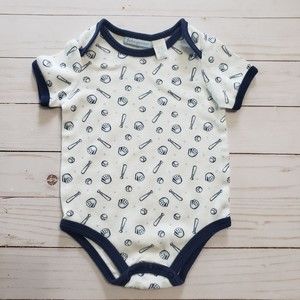 First Impressions Baseball Boys Onesie 0-3 months Bodysuit